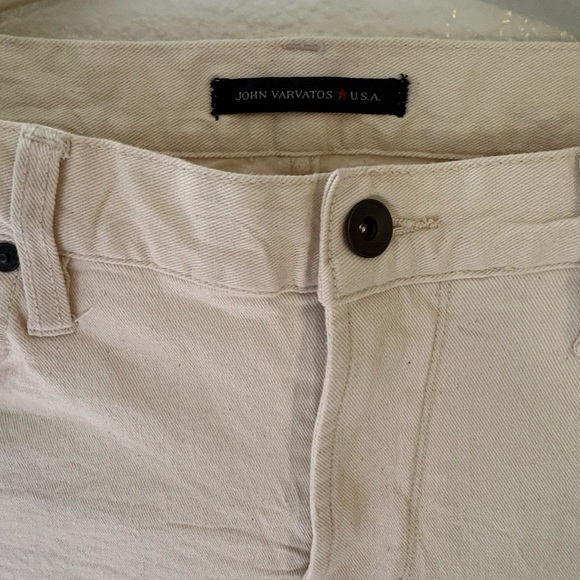 John Varvatos Cream Casual Pants - Picture 3 of 8